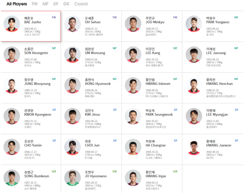 2026 북중미 월드컵 아시아 2차 예선(대한민국:중국)