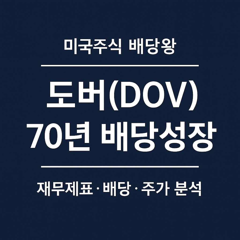 도버(DOV) 70년 연속 배당성장 ❘ 미국주식 배당왕 종목분석