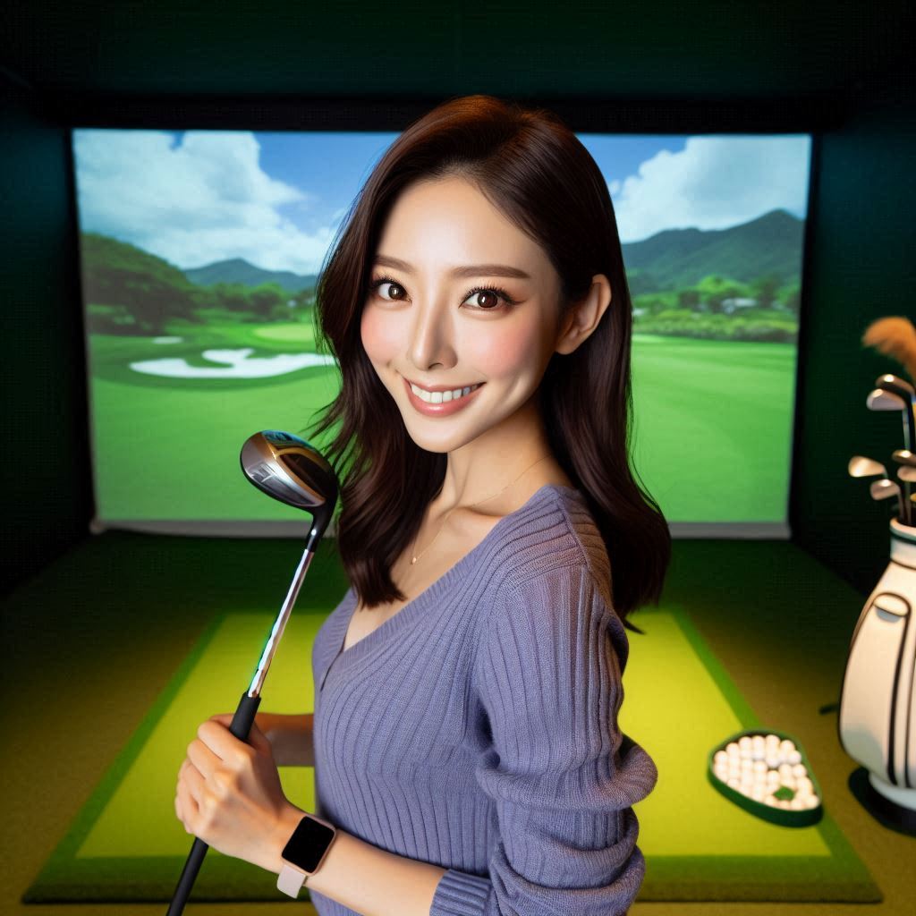 실내골프연습장 배경