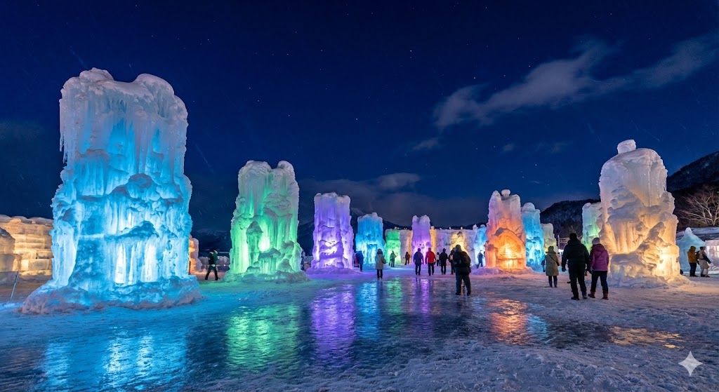 시코쓰호 빙주 축제 2026 라이트업 + 이동법|삿포로/공항에서 “실수 0” 당일치기 루트