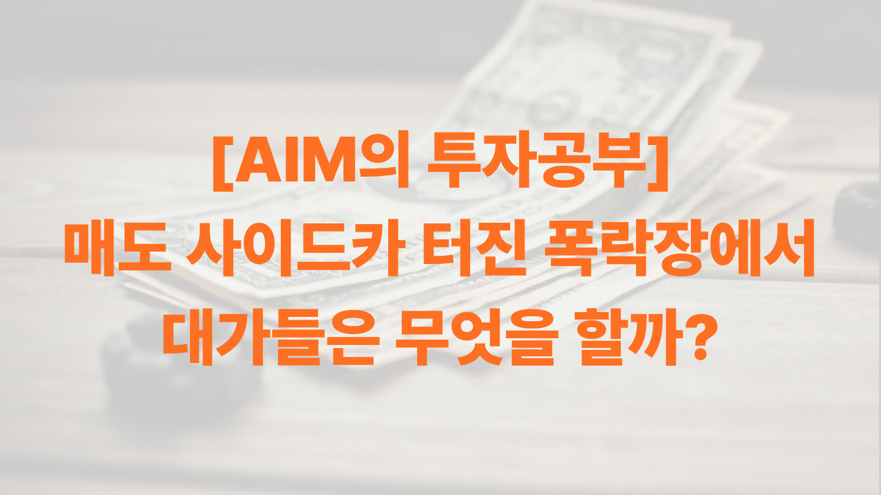 AIM이 정리한 폭락장에서의 대가들의 움직임 썸네일