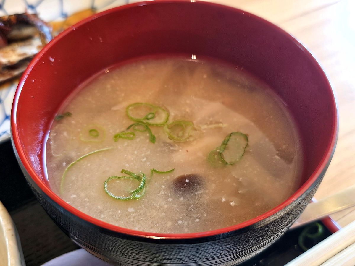 &ldquo;Miso soup served in a traditional Japanese breakfast at Tamaki Ryokan&rdquo;