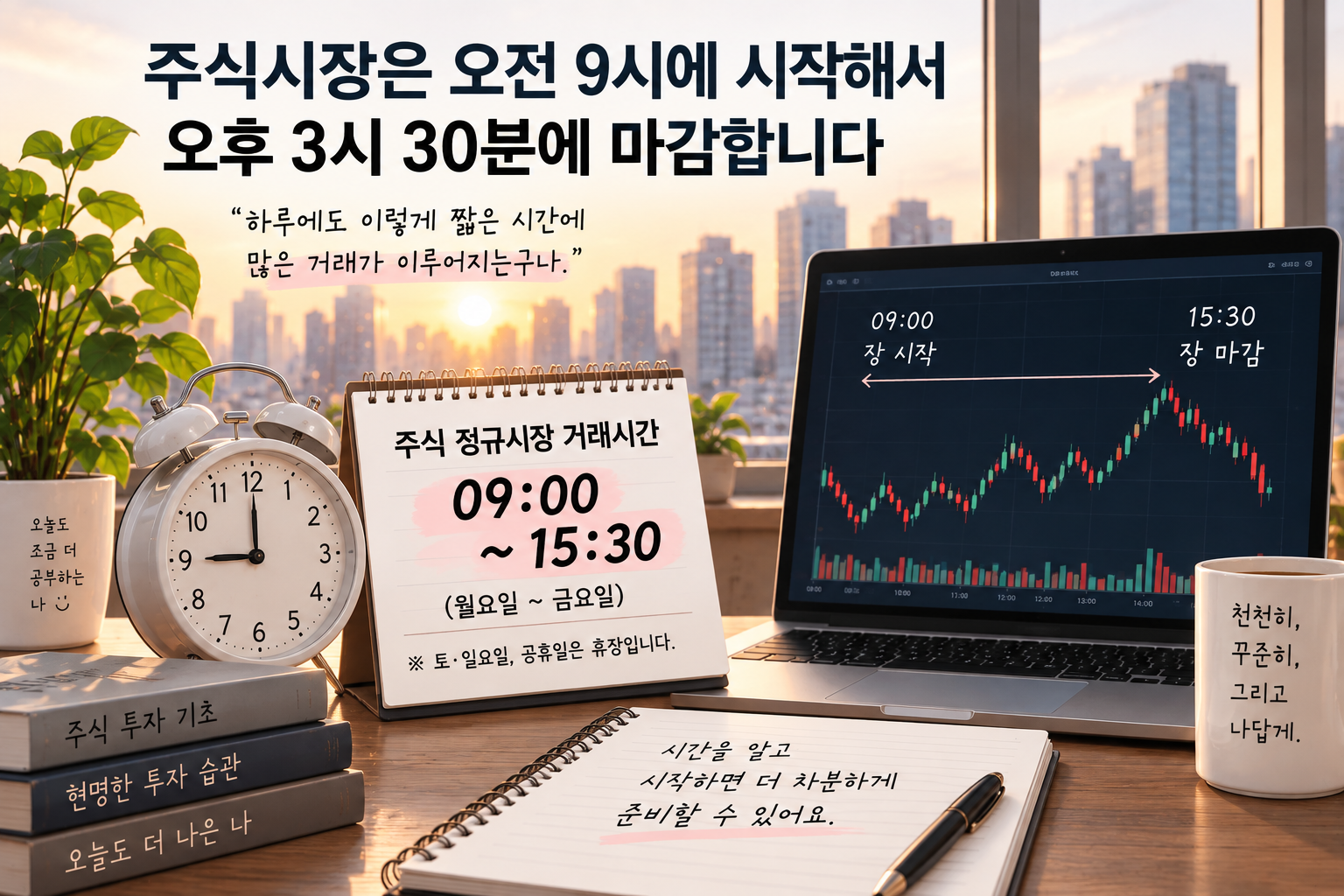 장 시작·마감 시간 알아보기