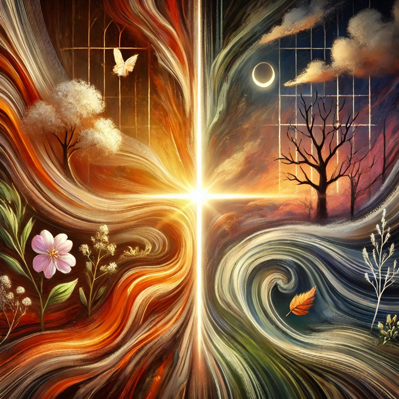 삶과 죽음 추상적인 일러스트 사진