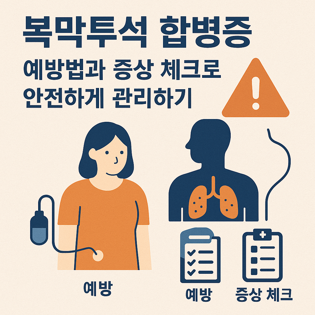 복막투석 합병증: 예방법과 증상 체크로 안전하게 관리하기