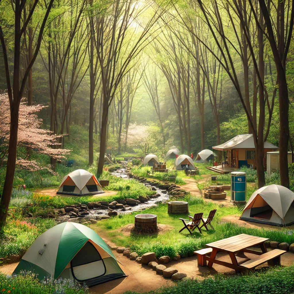 서울대공원 캠핑장 - 울창한 숲 속의 자연 캠핑장, 깨끗한 시설과 트레킹 코스