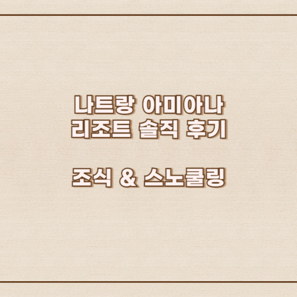 나트랑-아미아나-리조트-후기