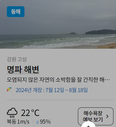해수욕장 개장