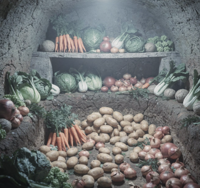 겨울철 무우보관법