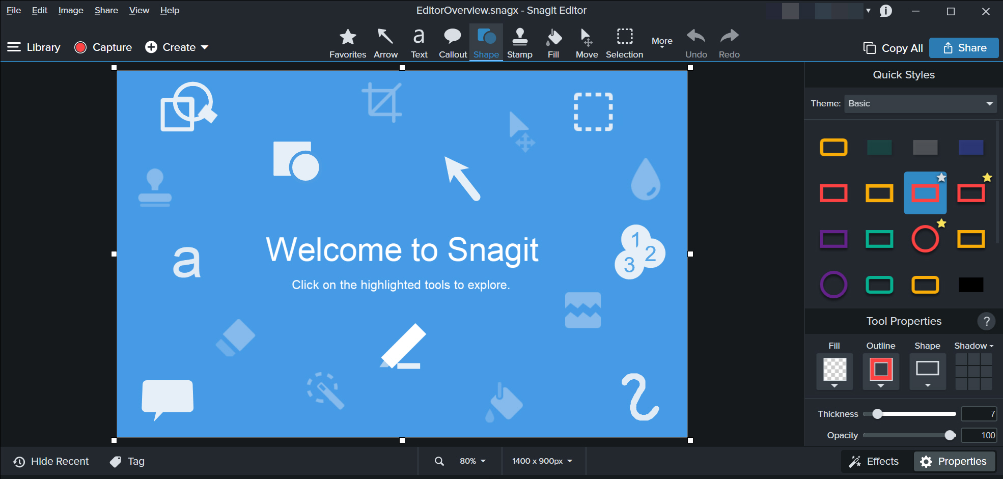 화면 캡처 프로그램 Snagit 2022 버전 다크 모드