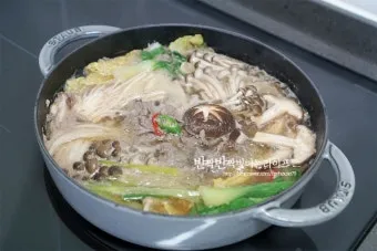버섯전골 맛있게 만드는법으로 따뜻한전골_21