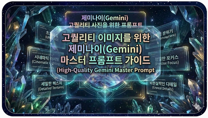 제미나이(Gemini)고퀄리티 사진을 위한 프롬프트