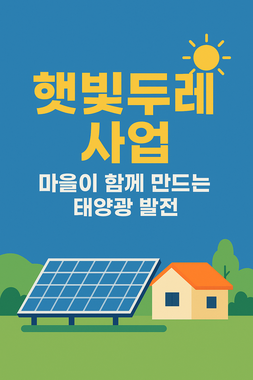 🌞 햇빛두레 사업, 마을이 함께 만드는 태양광 발전의 미래