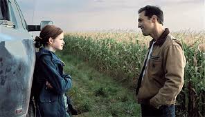 A scene from Interstellar where Murphy and Cooper talk