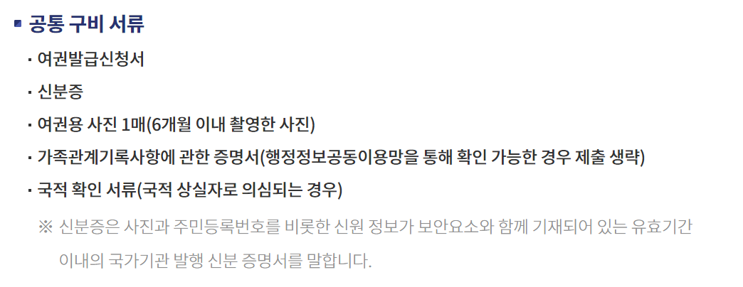 여권 발급 빠르게 알기