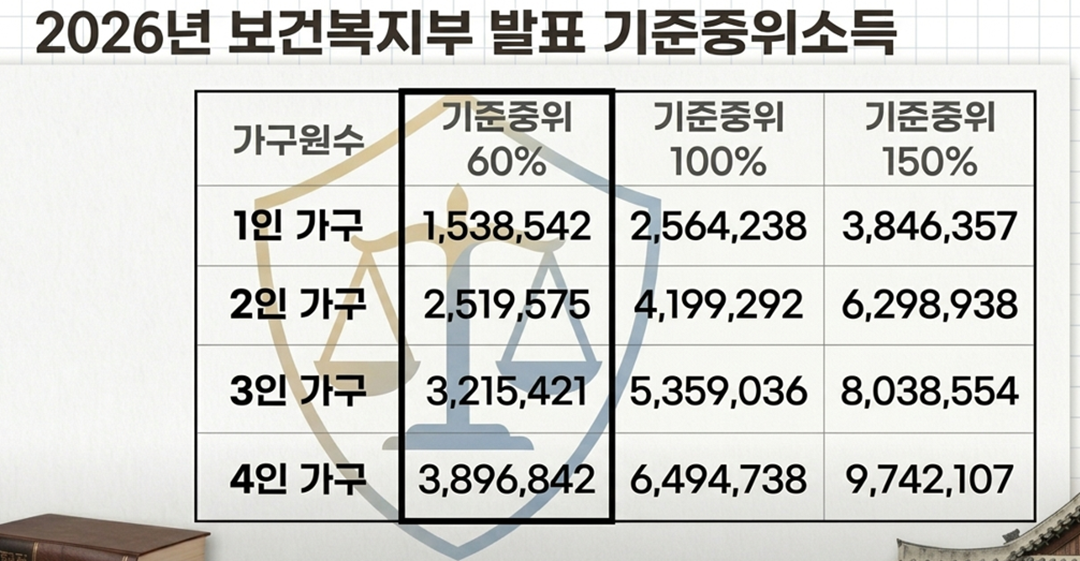 2026년 기준중위소득