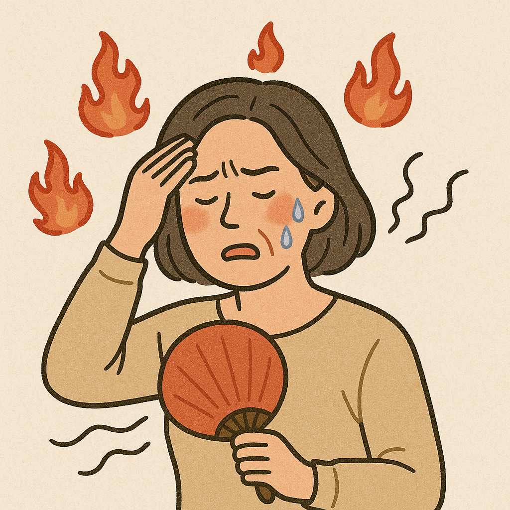 여성 갱년기 이미지