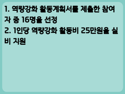 대구 역량강화 지원사업