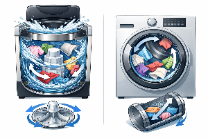 통돌이 세탁기와 드럼세탁기! 과학적 원리로 이해하는 차이와 공통점