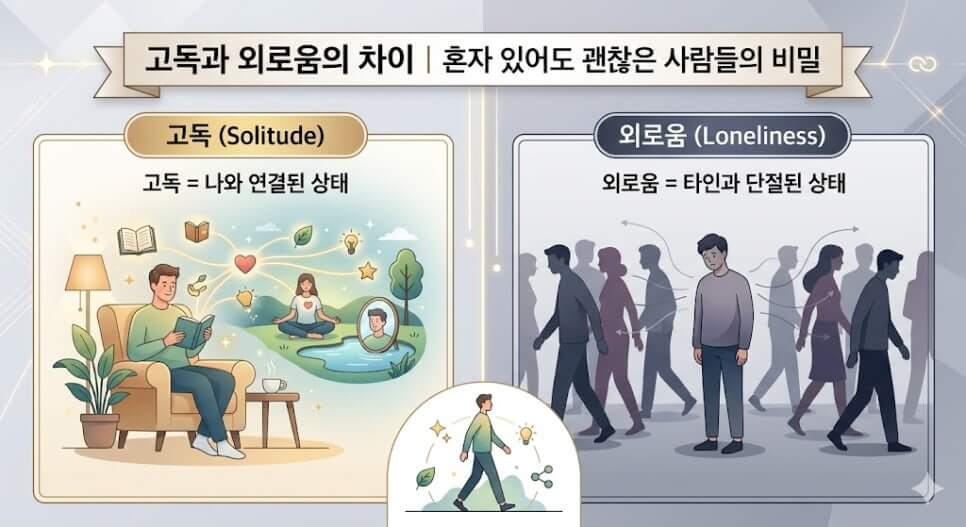 고독과 외로움의 차이 이미지