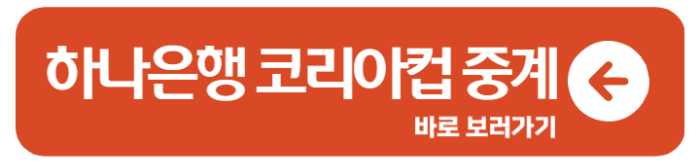 2024 하나은행 코리아컵 일정 16강 8강 중계 대진표 1