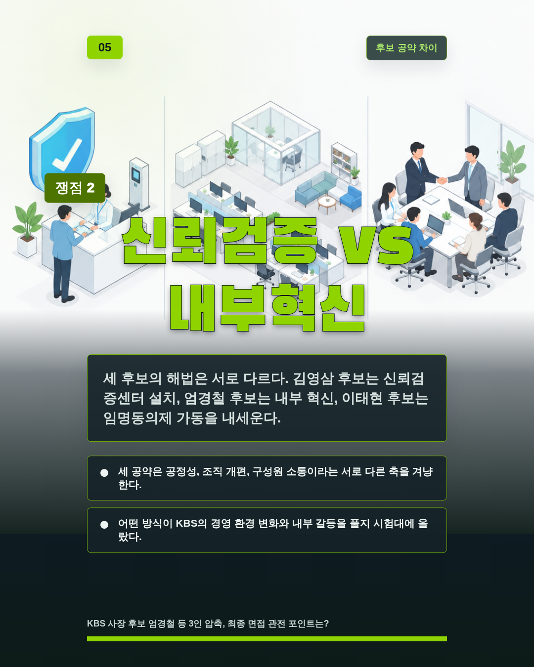 신뢰검증 vs 내부혁신