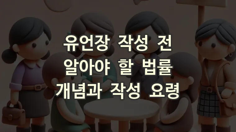 유언장 작성 전 꼭 알아야 할 핵심 가이드