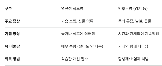 역류성 식도염 증상