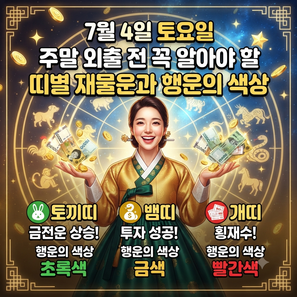 7월4일 오늘의 운세