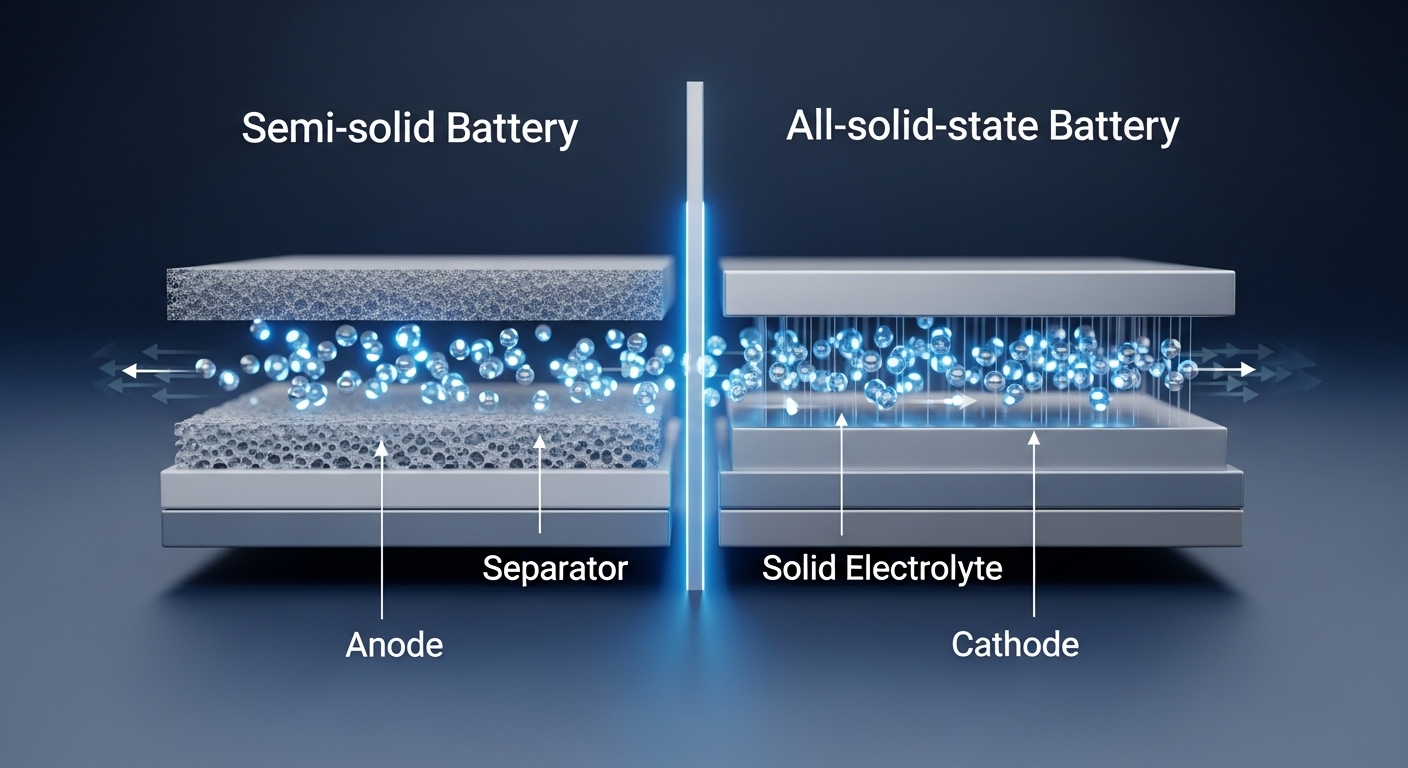 전고체와 반고체의 구조