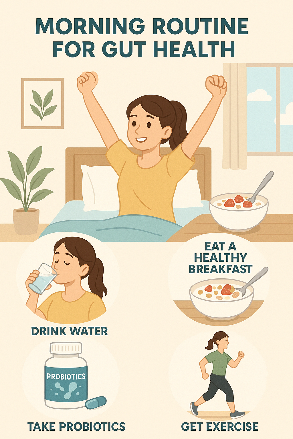 장 건강 지키는 아침 루틴 이미지