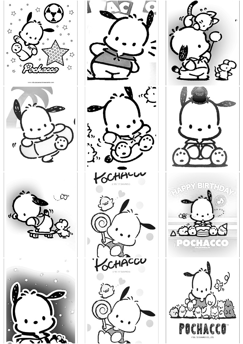 포차코 색칠공부 도안