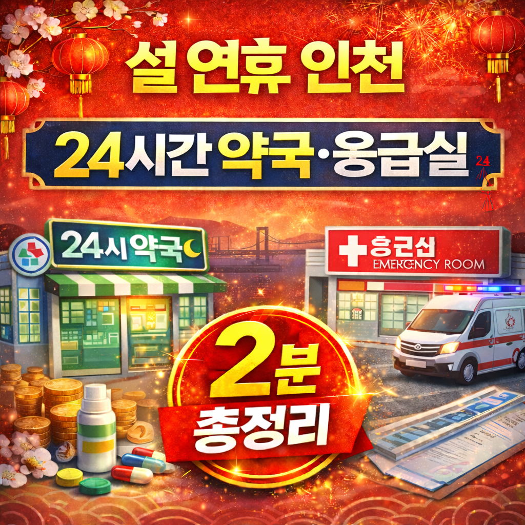 설 연휴 인천 24시간 약국&middot;응급실 바로가기