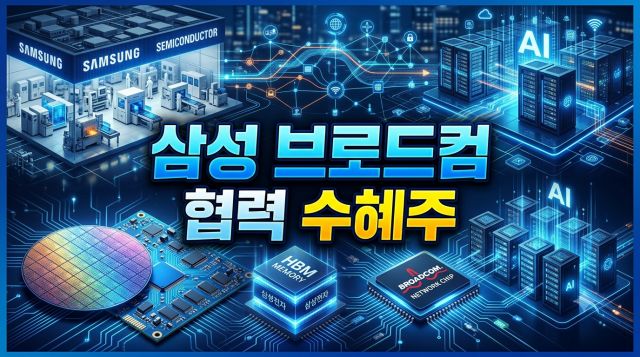 삼성 브로드컴 협력 수혜주와 AI 반도체 공급망 재편 관련 대표 종목 설명 이미지