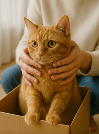 박스 안의 고양이