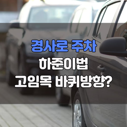 하준이법 경사로 주차방법 고임목 바퀴방향 과태료 벌점 01