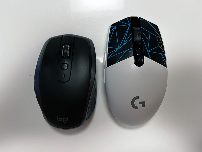 MX Anywhere 2s와 크기 비교.