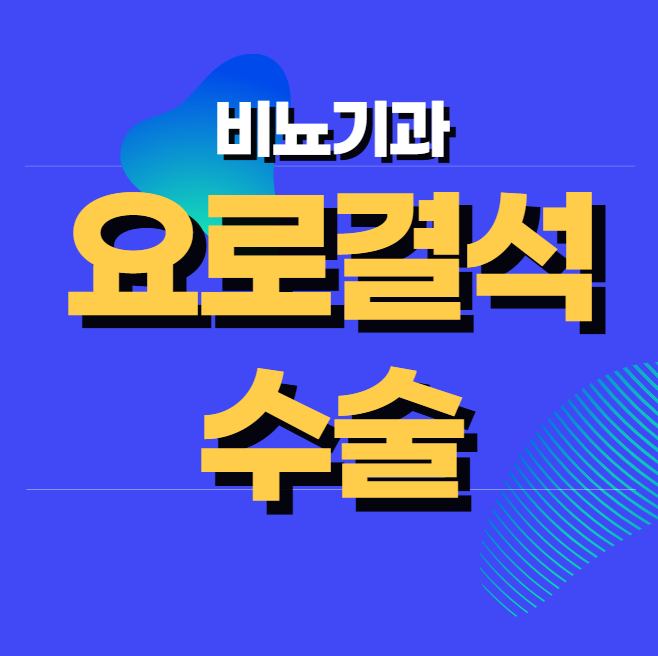 요로결석 수술비용 치료방법 요로결석 병원 비뇨기과 추천