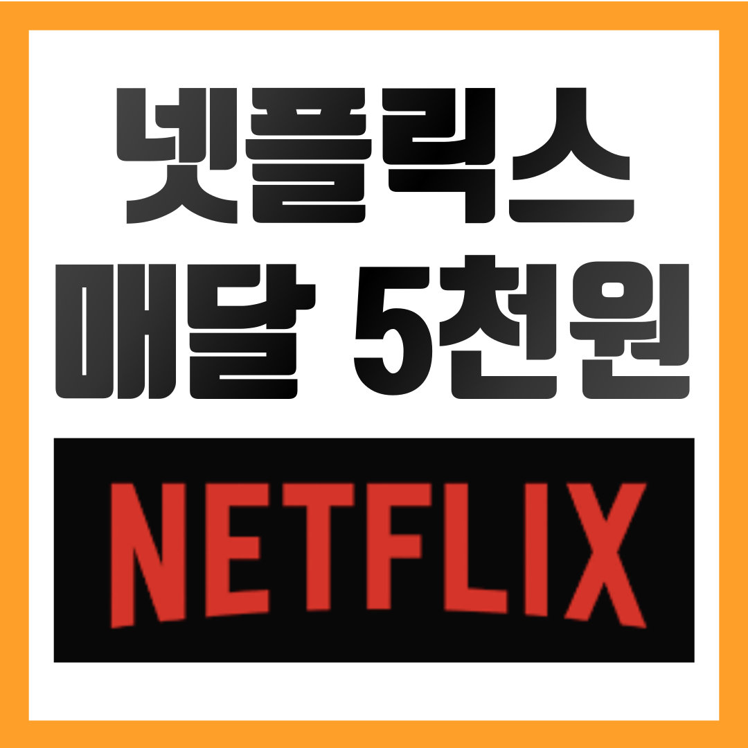 넷플릭스-싸게보는법