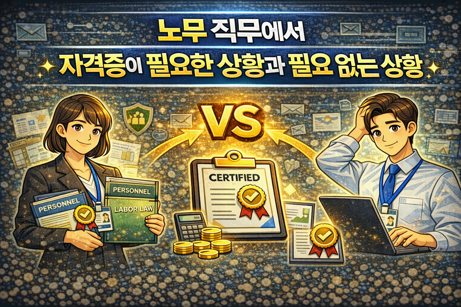 노무 직무에 자격증이 필요한 상황과 필요 없는 상황