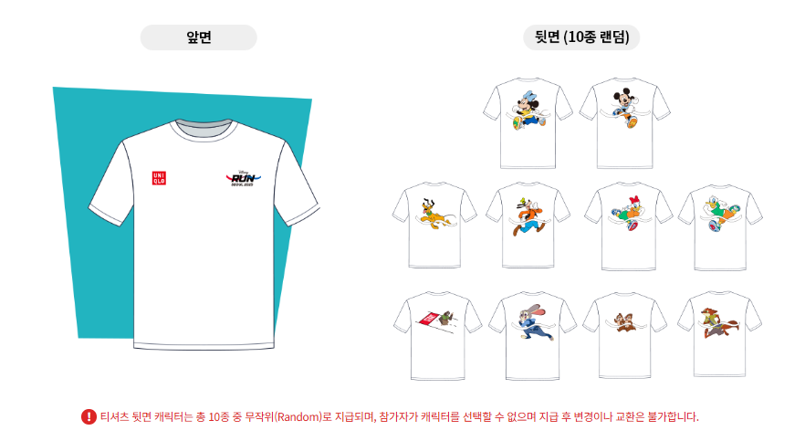 참가비 및 기념품 구성