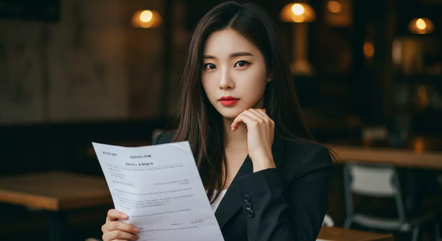 청소년 근로계약서 확인하는 이미지