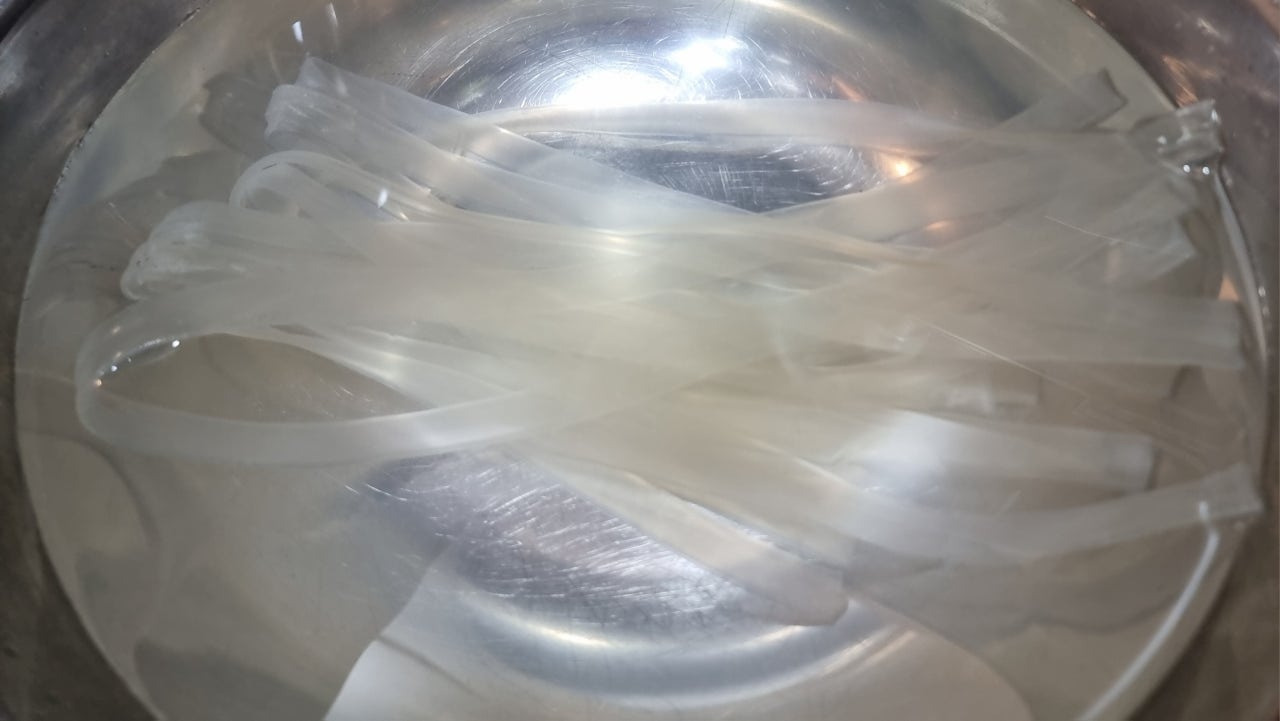 납작당면 불리기