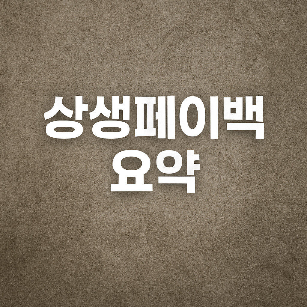 상생페이백 요약