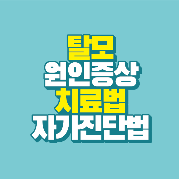 썸네일-탈모-원인-증상-치료법-자가진단법