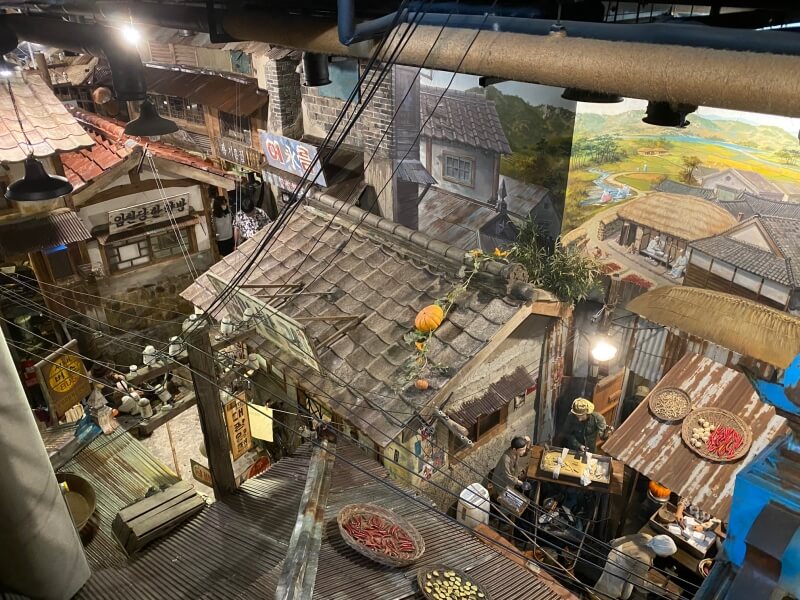 헤이리 근현대사 박물관 위에서 내려다 본 모습