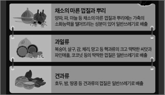 견과류 일반쓰레기