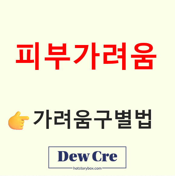 피부 가려움증 지속 원인과 알레르기 구별법