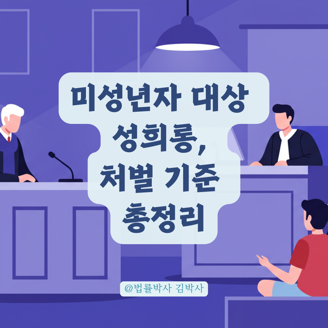 성인 상대 성희롱 발언, 미성년자도 형사처벌 받을 수 있는 기준 정리.