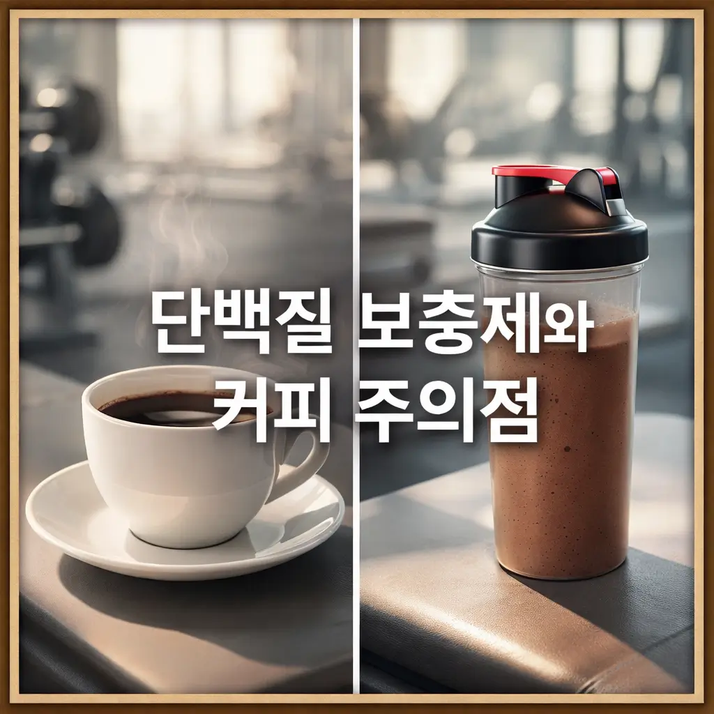 단백질 보충제와 커피를 함께 마실 때 주의할 점